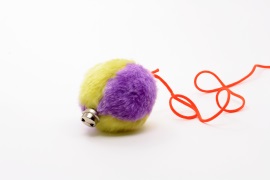 Fuzzy ball with bell